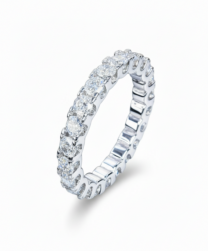 Cleo Diamond Ring (Silver)
