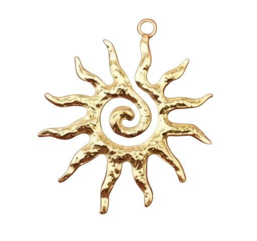 Sun Rays Charm (Gold)