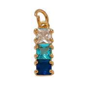Blue Triple Cube Charm