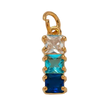 Blue Triple Cube Charm