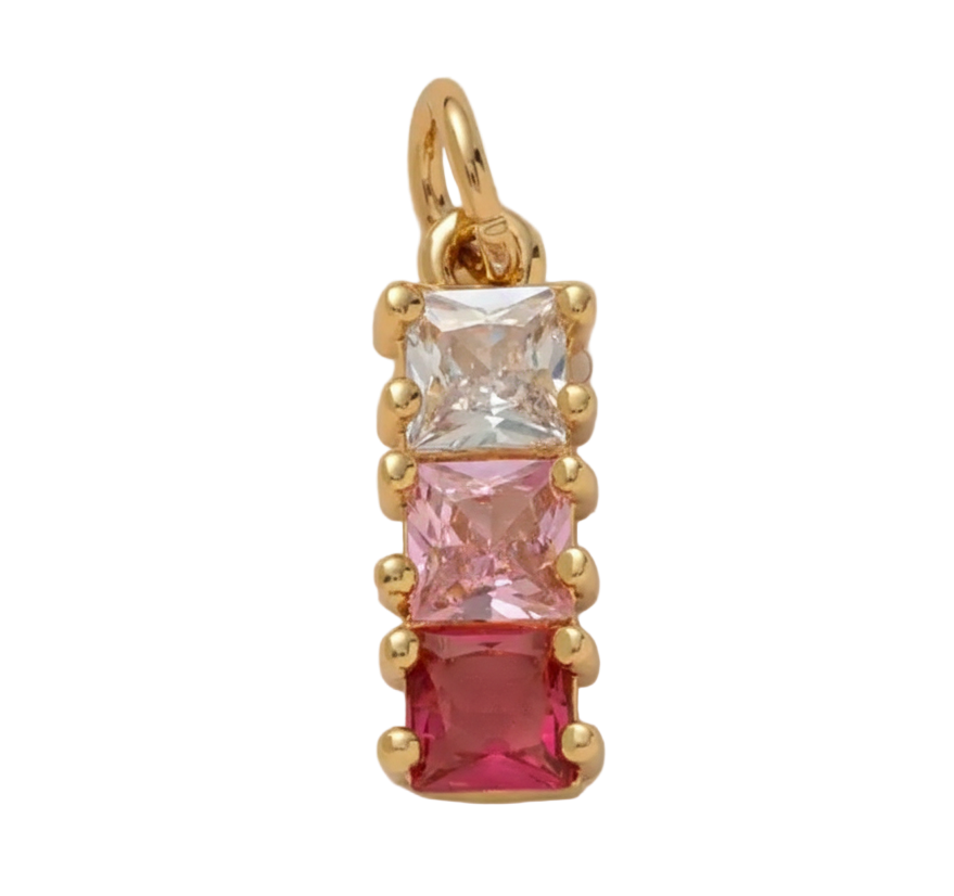 Pink Triple Cube Charm