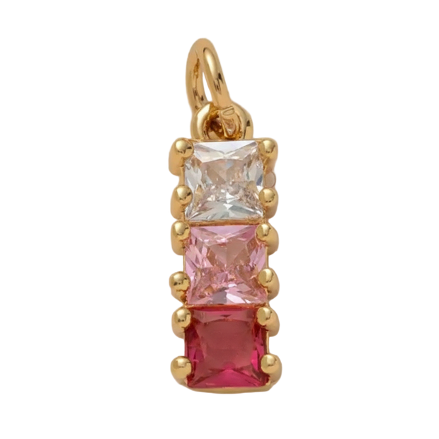 Pink Triple Cube Charm