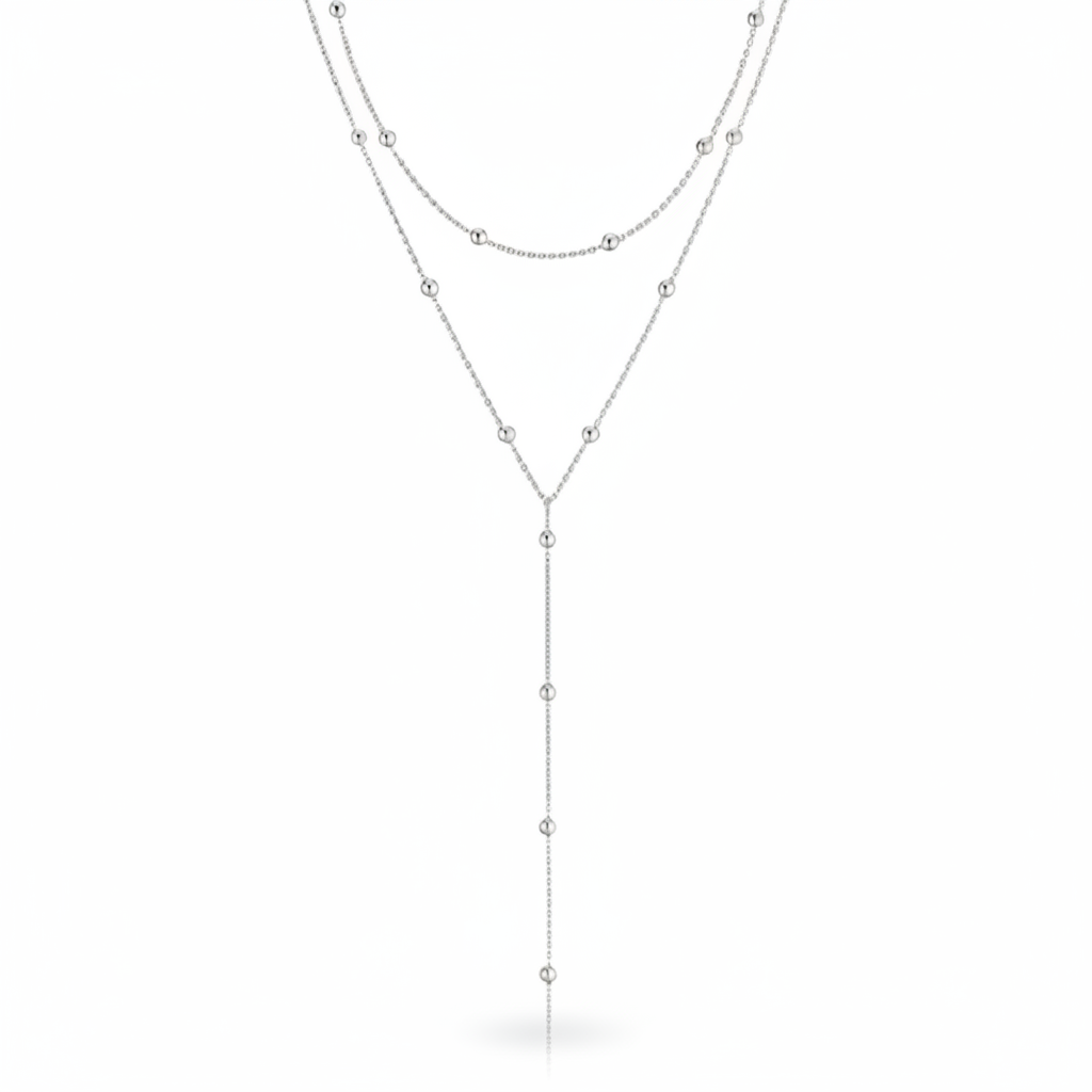Alice Layered Necklace (Silver)
