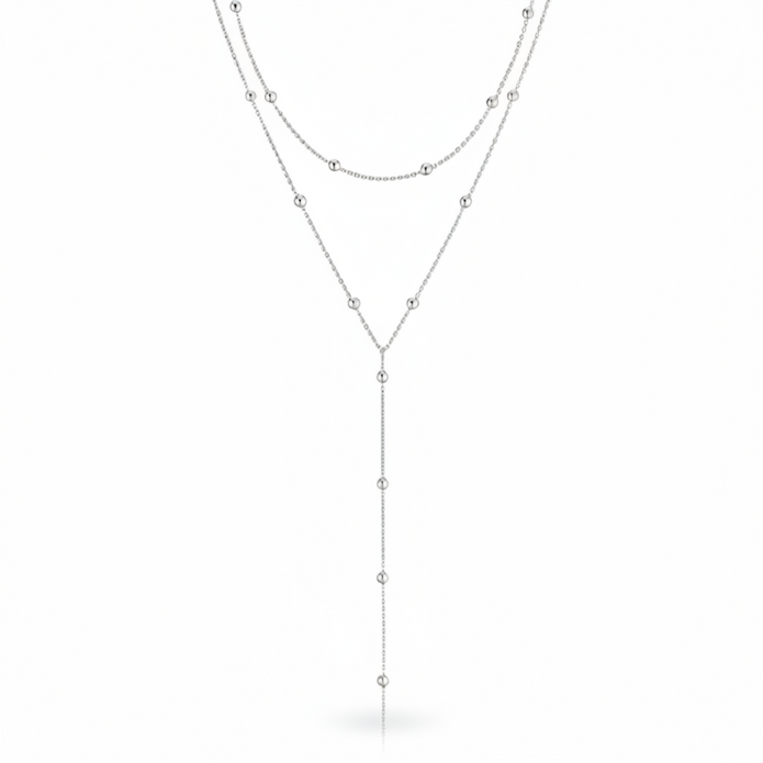 Alice Layered Necklace (Silver)