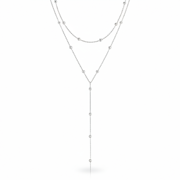 Alice Layered Necklace (Silver)