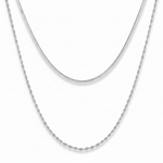 Leni Layered Necklace (Silver)