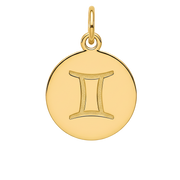 Gemini Zodiac Charm (Gold)