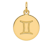 Gemini Zodiac Charm (Gold)
