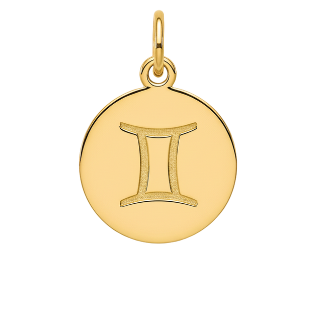Gemini Zodiac Charm (Gold)