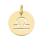 Libra Zodiac Charm (Gold)