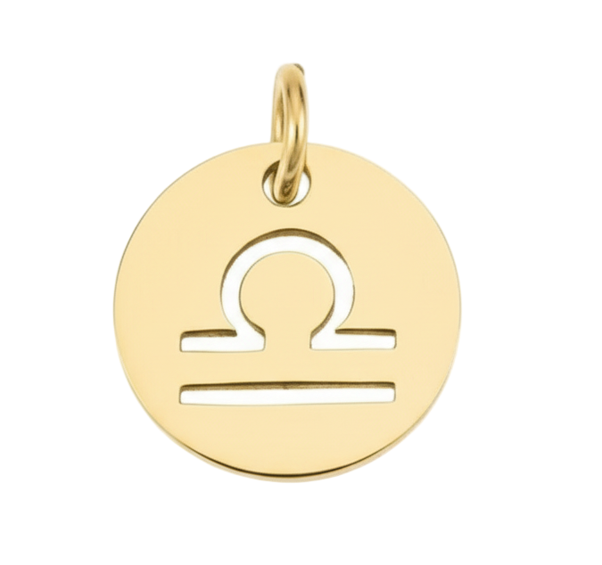 Libra Zodiac Charm (Gold)