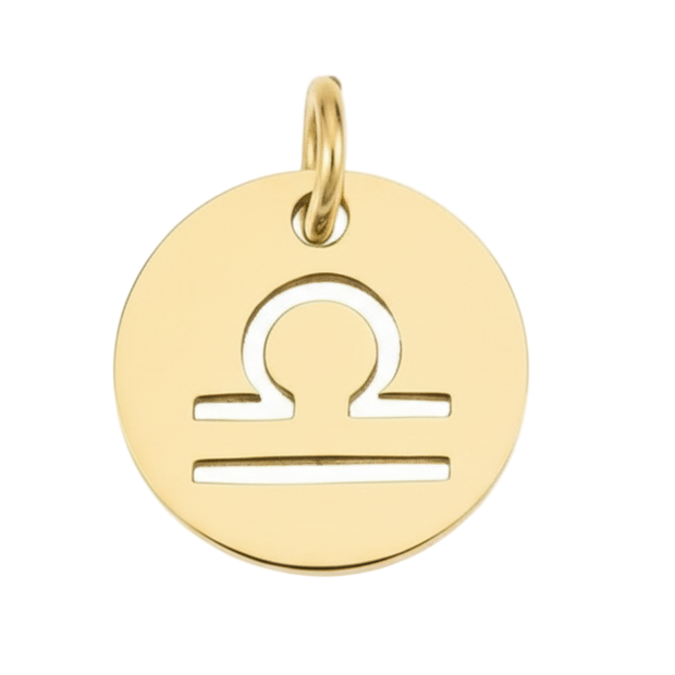 Libra Zodiac Charm (Gold)
