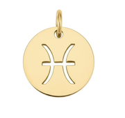 Pisces Zodiac Charm (Gold)