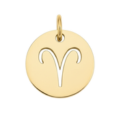 Aries Zodiac Charm (Gold)