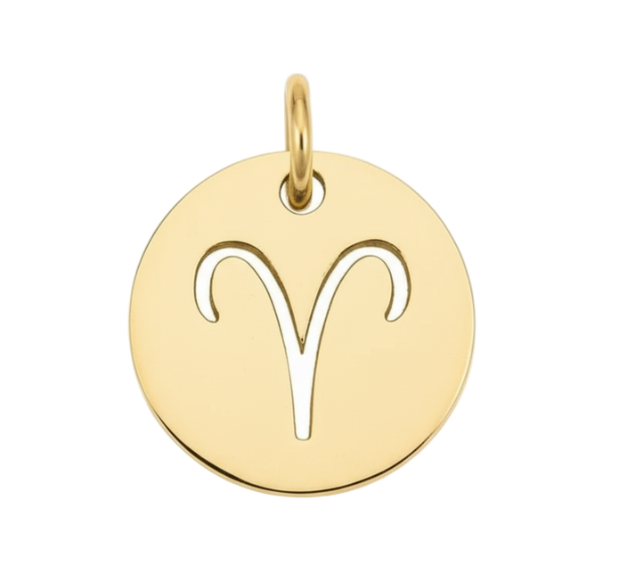 Aries Zodiac Charm (Gold)