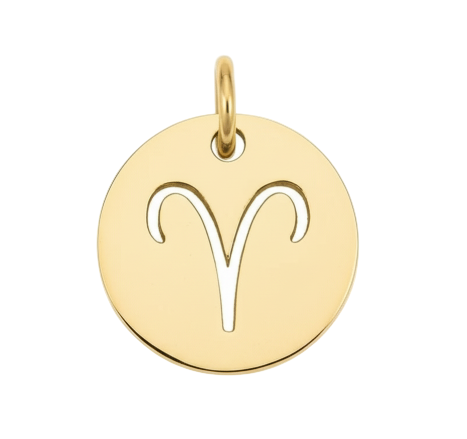 Aries Zodiac Charm (Gold)