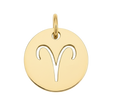Aries Zodiac Charm (Gold)