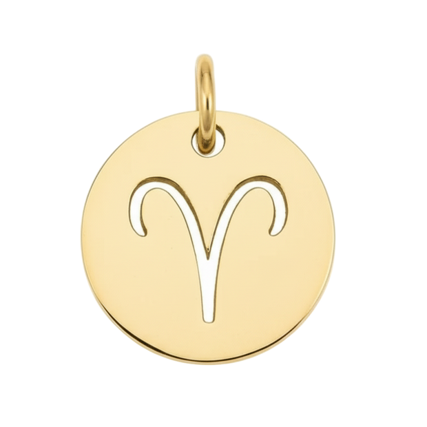 Aries Zodiac Charm (Gold)