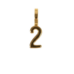 Number 2 Charm (Gold)