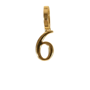 Number 6 Charms (Gold)