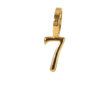Number 7 Charm (Gold)