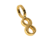 Number 8 Charm (Gold)