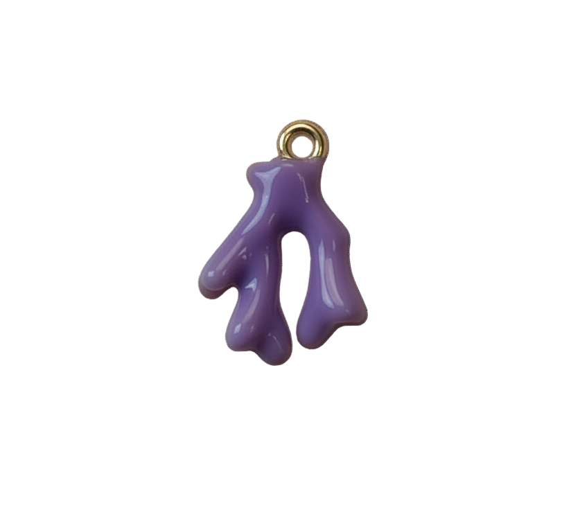 Purple Coral Charm