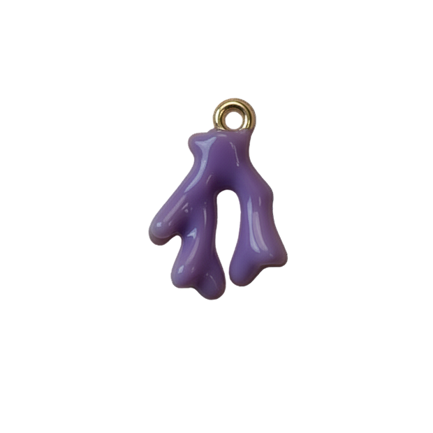 Purple Coral Charm