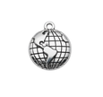 Globe Charm (Silver)