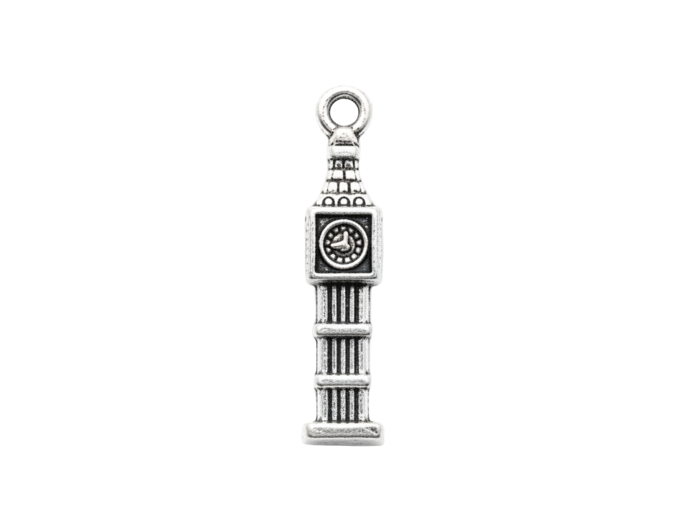 Big Bend Clock Tower London Charm (Silver)