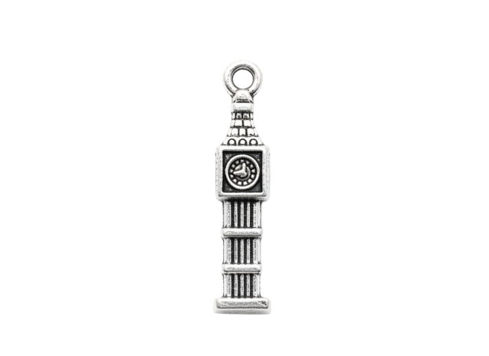 Big Bend Clock Tower London Charm (Silver)