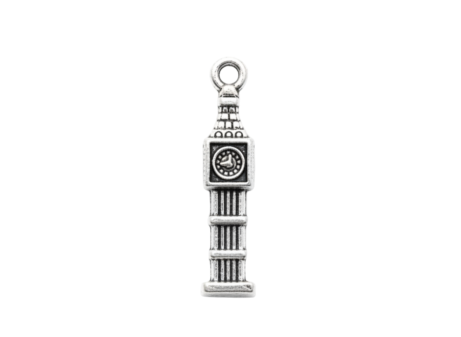 Big Bend Clock Tower London Charm (Silver)