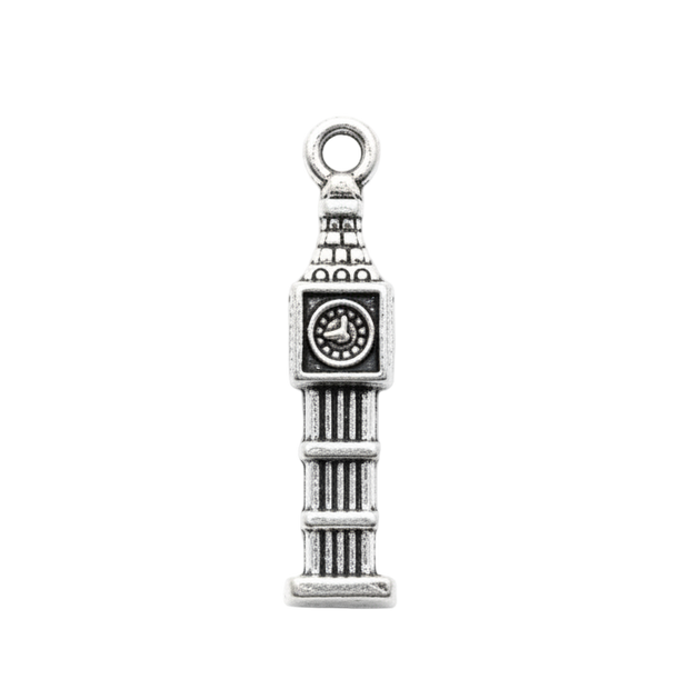 Big Bend Clock Tower London Charm (Silver)