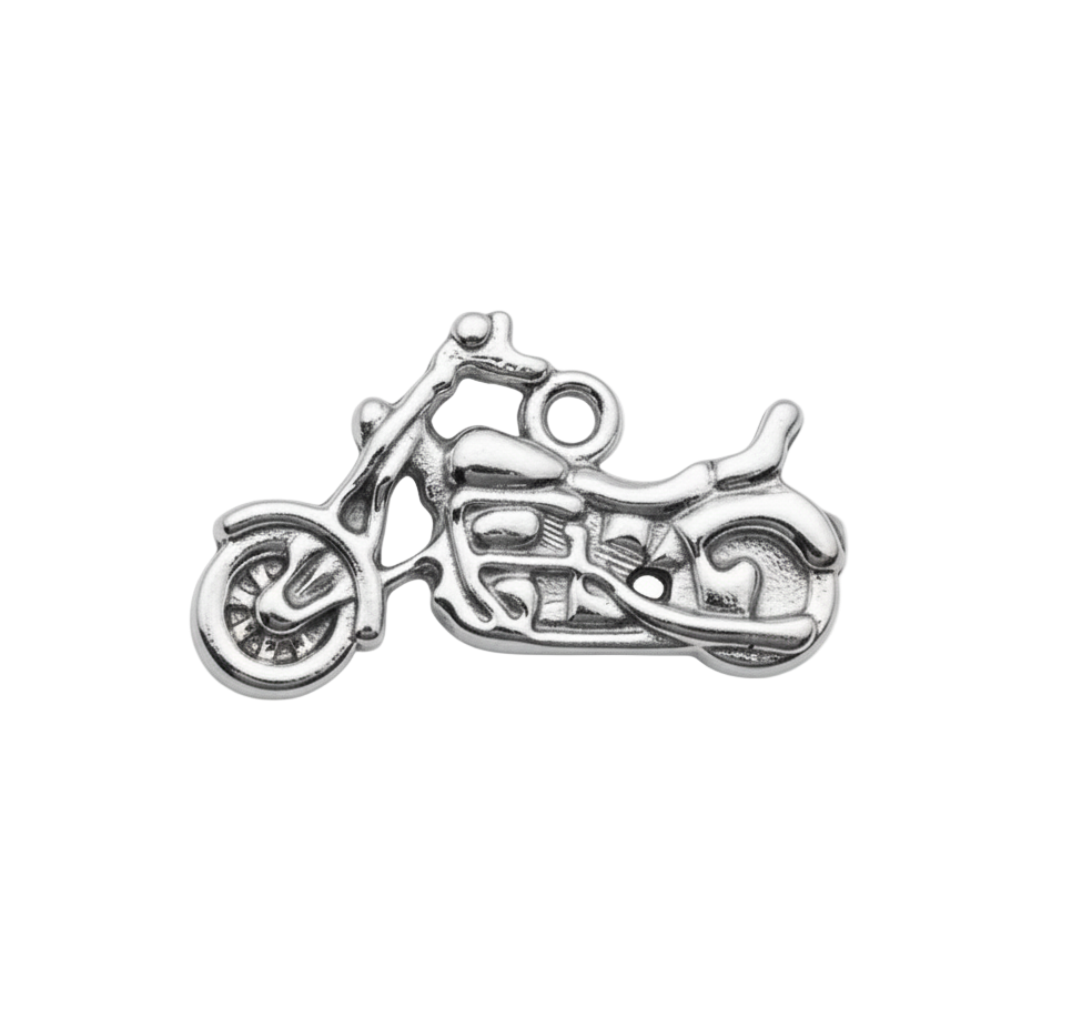 Motorcycle Charm (Silver)