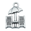 Beach Chairs and Umbrella Charm (Silver)