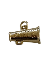 Cheer Big Megaphone Charm (Gold)