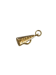 Cheer Small Megaphone Charm (Gold)