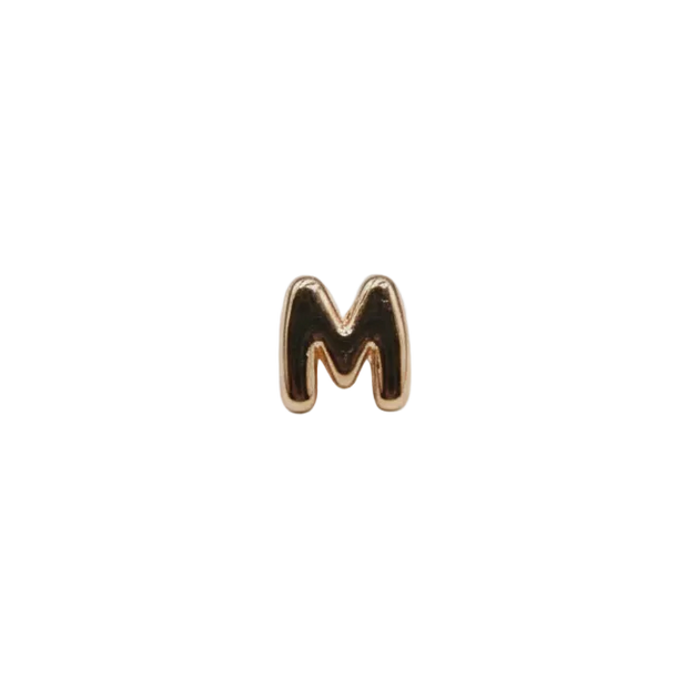 M Letter Charm (Rose Gold)