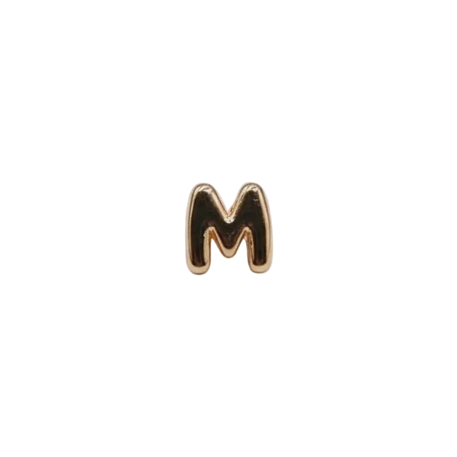 M Letter Charm (Rose Gold)