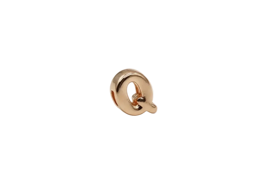 A Letter Charm (Rose Gold)
