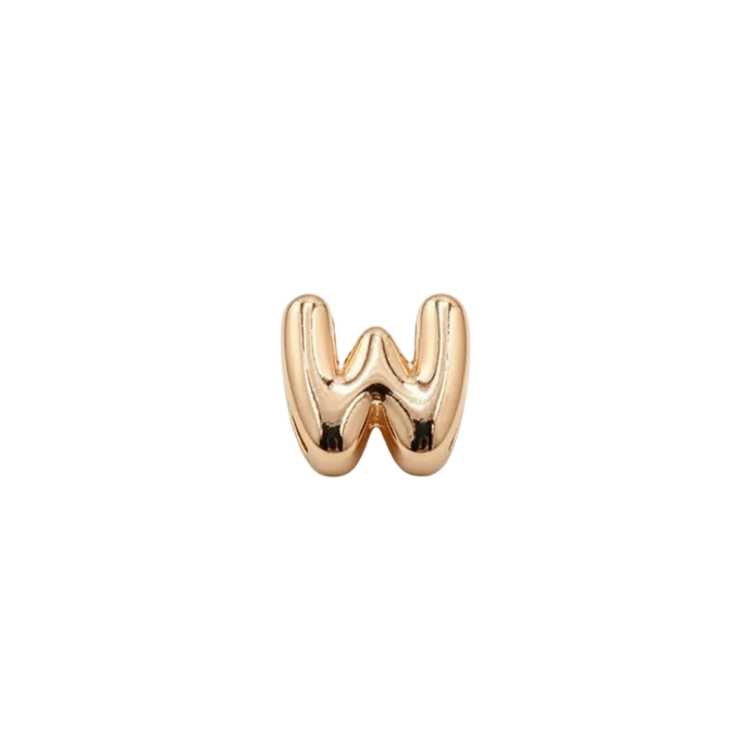 W Letter Charm (Rose Gold)