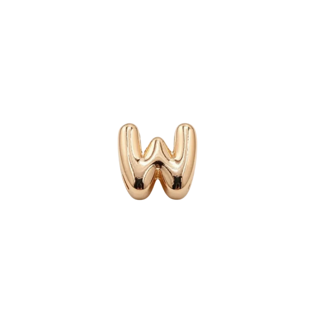 W Letter Charm (Rose Gold)