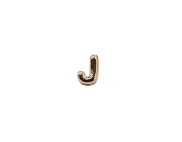J Letter Charm (Rose Gold)