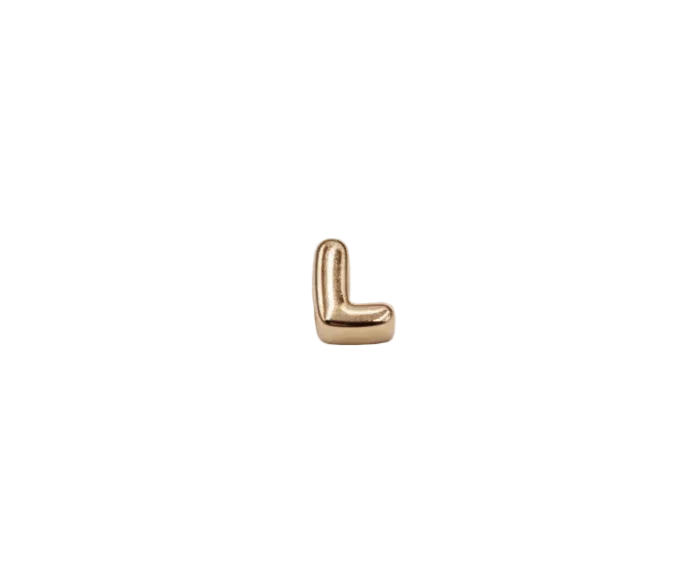 L Letter Charm (Rose Gold)