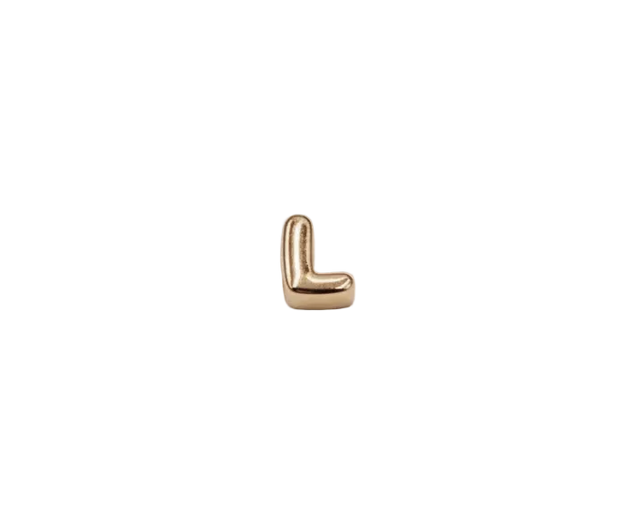 L Letter Charm (Rose Gold)