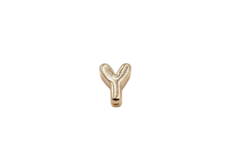 Y Letter Charm (Rose Gold)