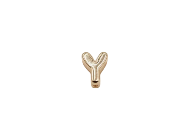Y Letter Charm (Rose Gold)