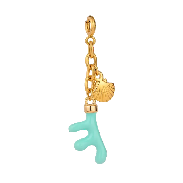 Aqua Coral Bikini Charm