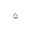 Q Letter Charm (Diamonds + Gold)