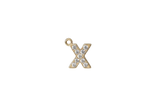 X Letter Charm (Diamonds)